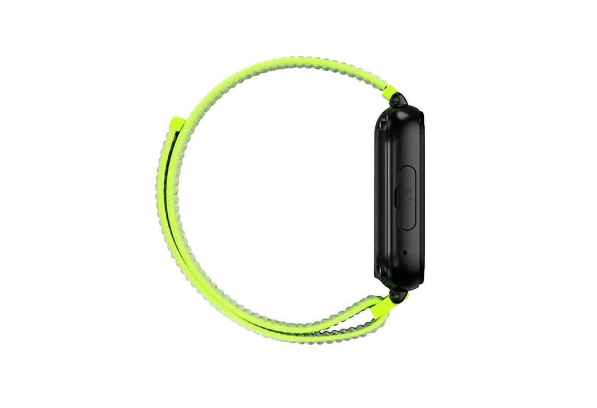 Relógio para Crianças SaveWatch Plus com GPS e Chamada - Aro Preto - Bracelete Tecido Fluor Preto/Tecido Fluorescente-3