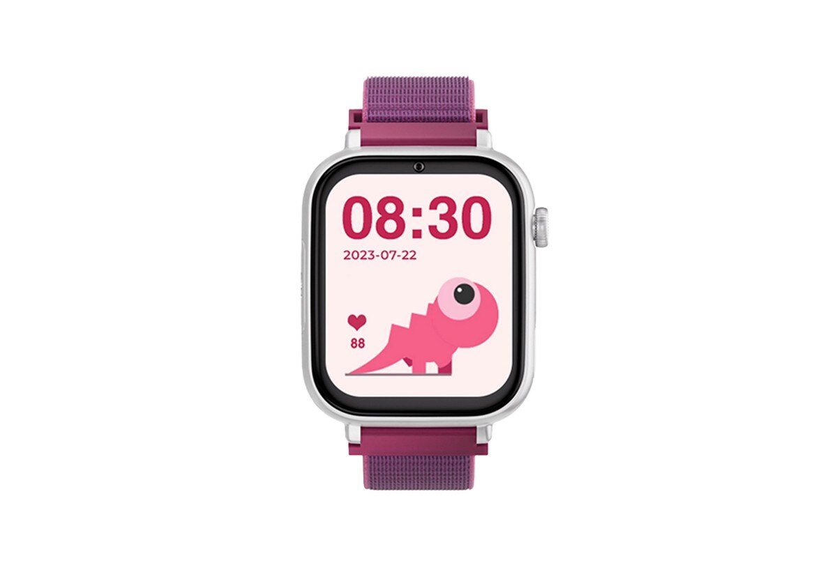 Relógio para Crianças SaveWatch Plus SaveFamily com GPS e Chamada - Aro Branco - Bracelete Tecido Framboesa Branco/Tecido Framboesa-2
