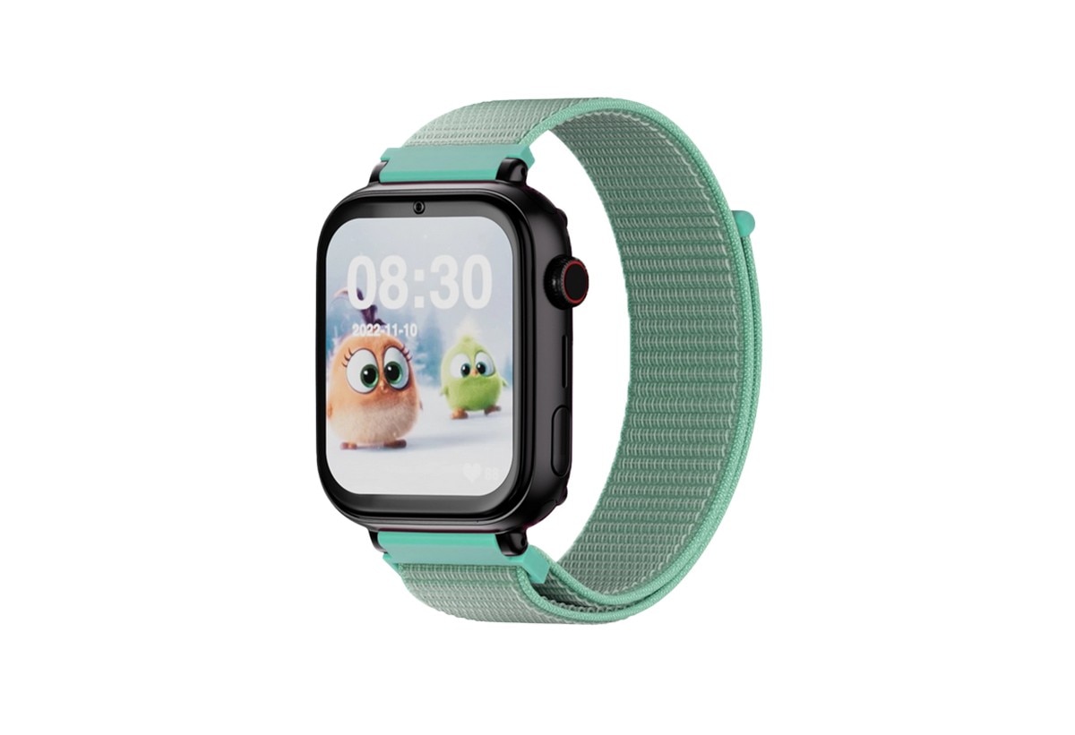 Relógio para Crianças SaveWatch Plus SaveFamily com GPS e Chamada - Aro Preto - Bracelete Tecido Ocean Preto-1