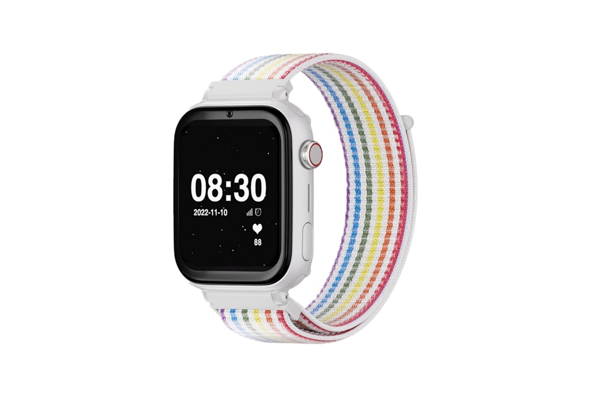 Relógio para Crianças SaveWatch Plus Savefamily com GPS e Chamada - Aro Branco - Bracelete Tecido Unicórnio Branco/Tecido Unicórnio-1