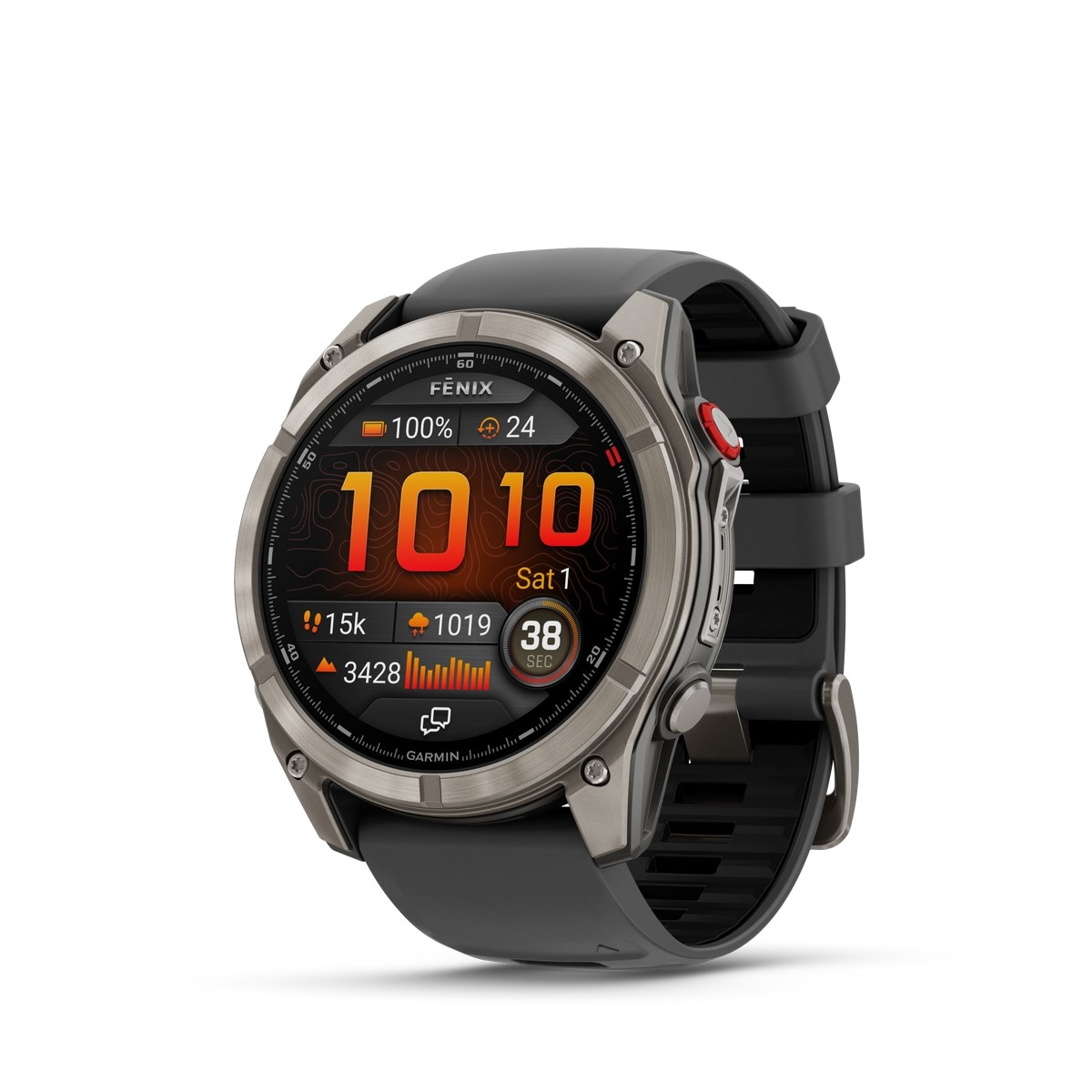 Smartwatch Garmin Fénix 8 Pro, 47 mm, Multidesporto Premium com GPS e Tecnologia Inreach Titânio Preto-1