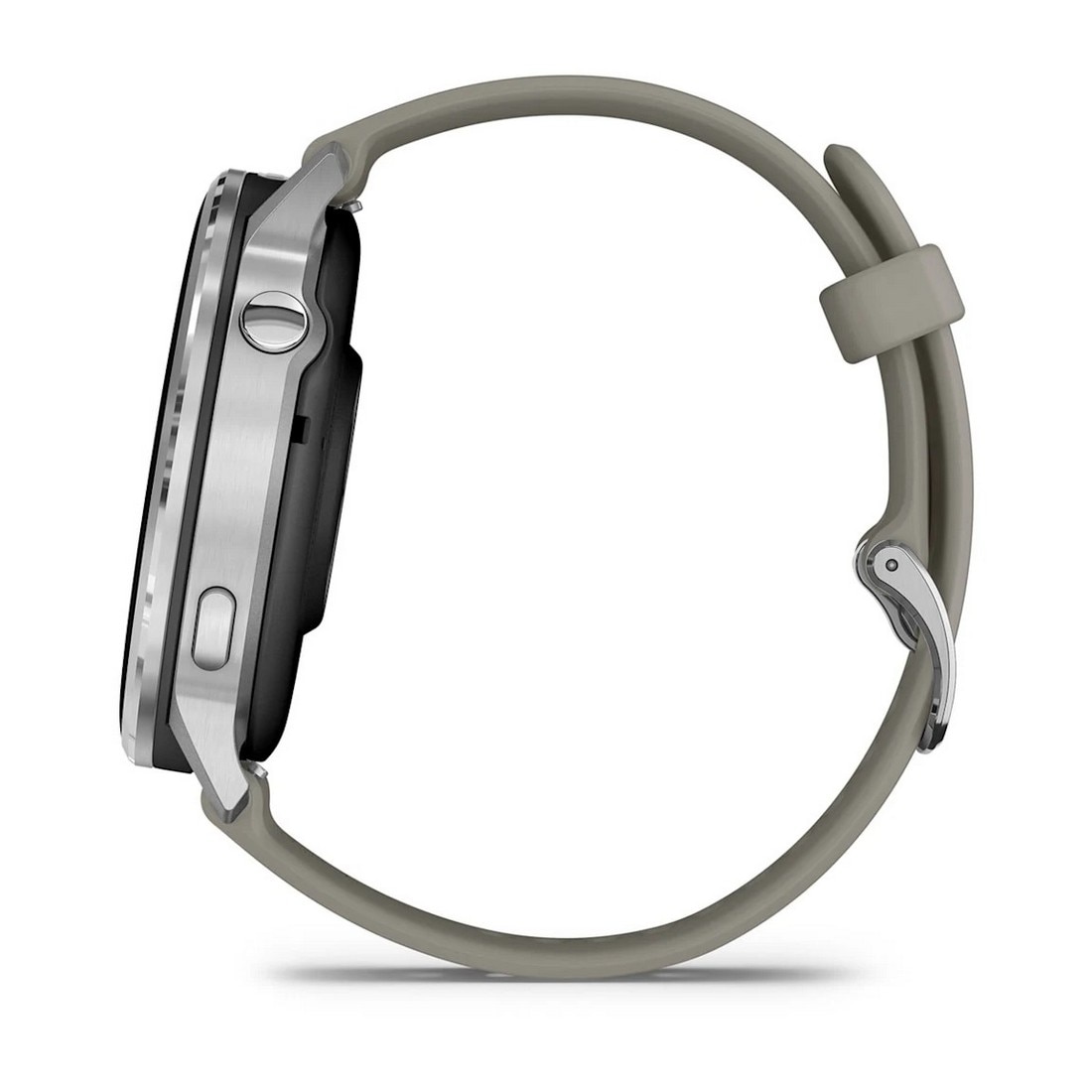 Smartwatch Garmin Venu 4 (45mm) - Aro Prateado com Bracelete Silicone Cinzento Prateado-8