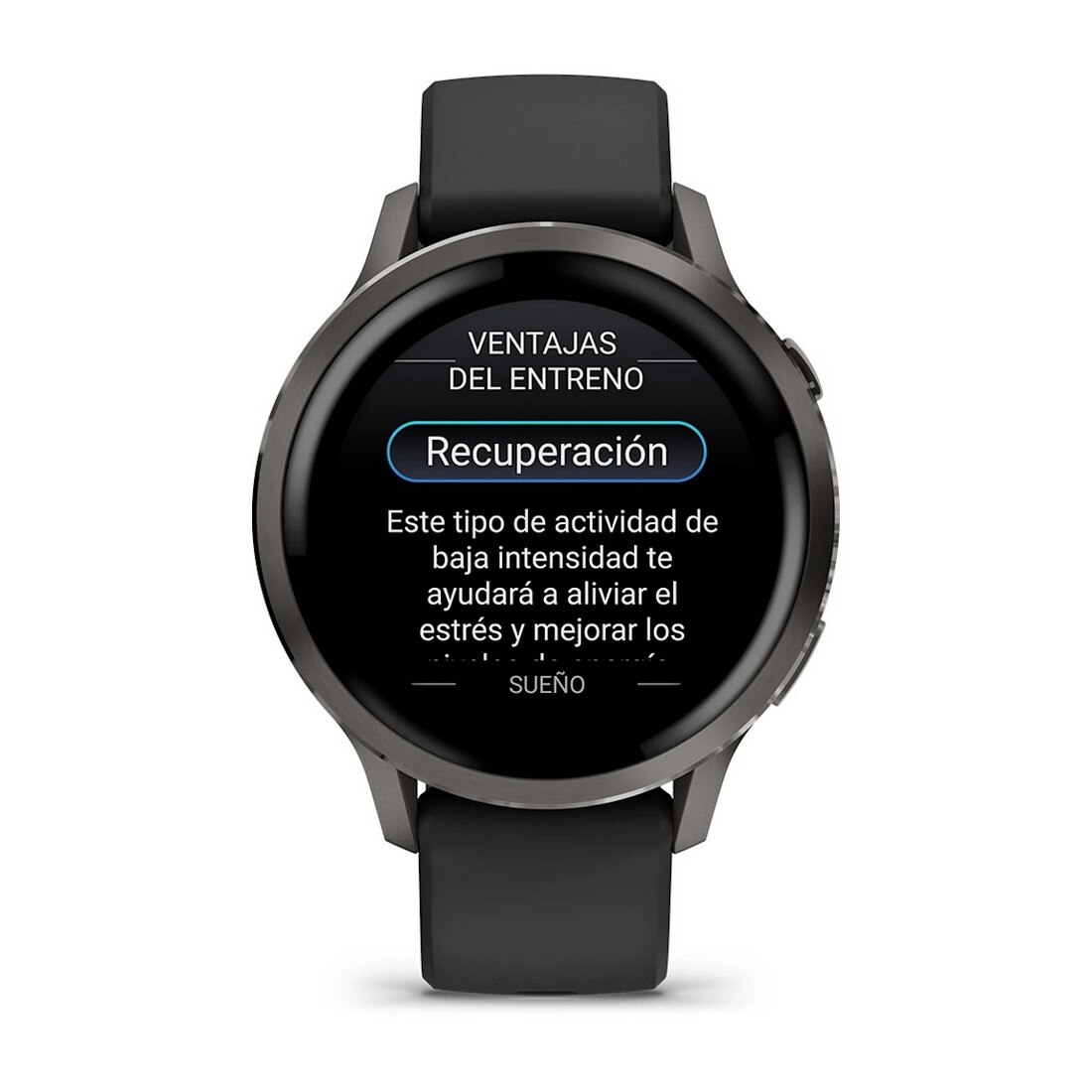 Smartwatch Garmin Venu 4 (41mm) - Aro Preto com Bracelete Silicone Preto Preto-6