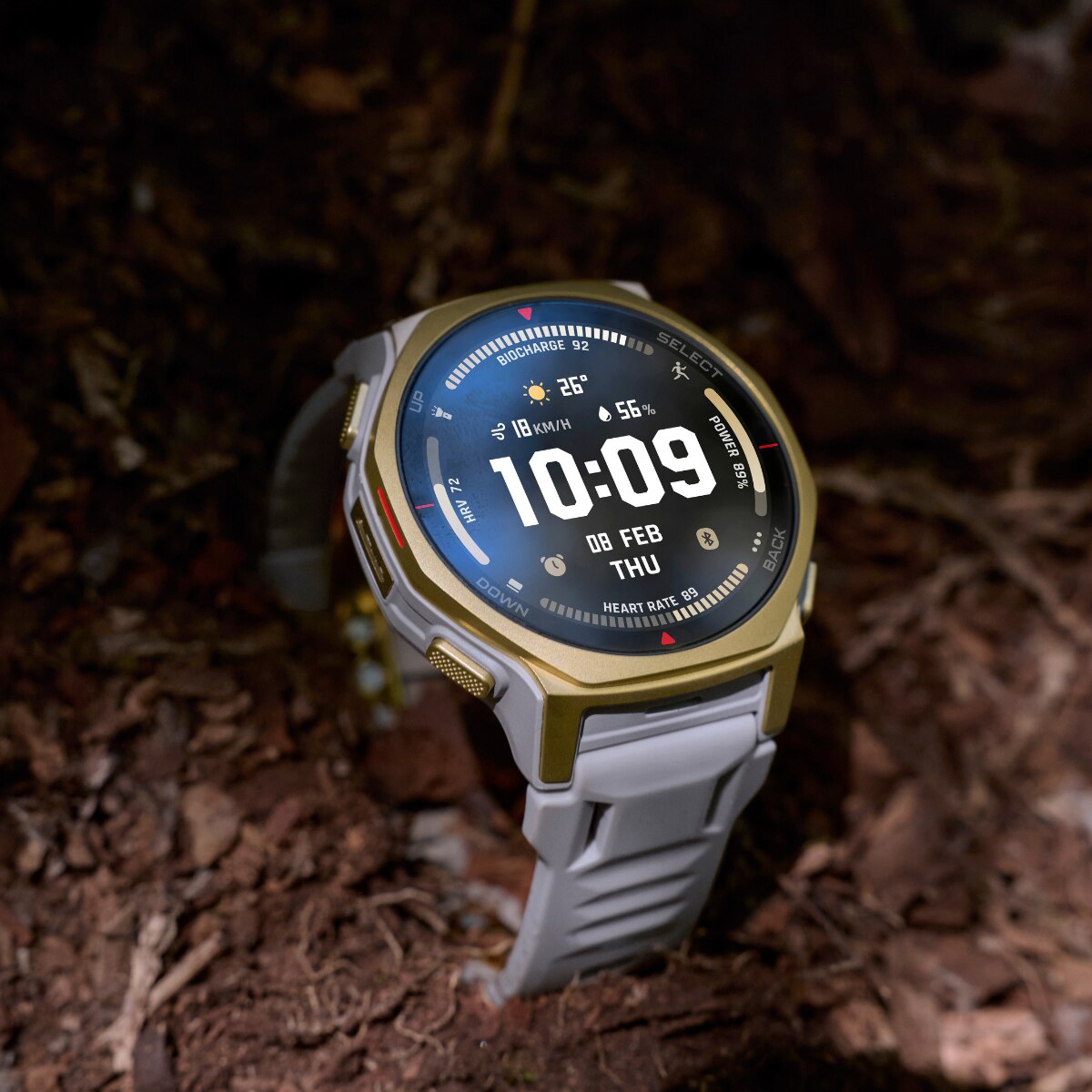 Smartwatch Amazfit T-Rex 3 Pro 44mm com Modo HYROX Cinzento-ártico-4