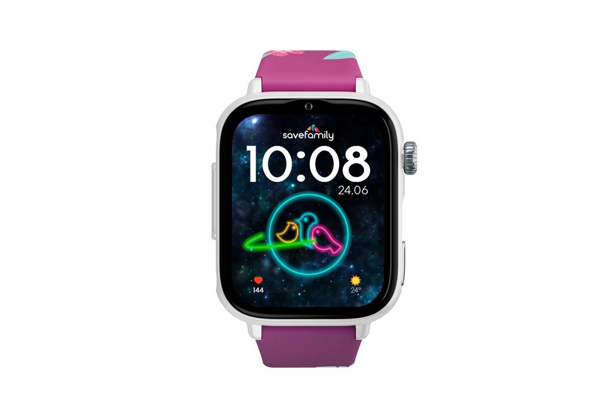 Relógio para Crianças SaveWatch Plus 2 Savefamily - Aro Branco - Bracelete Silicone Maui 3