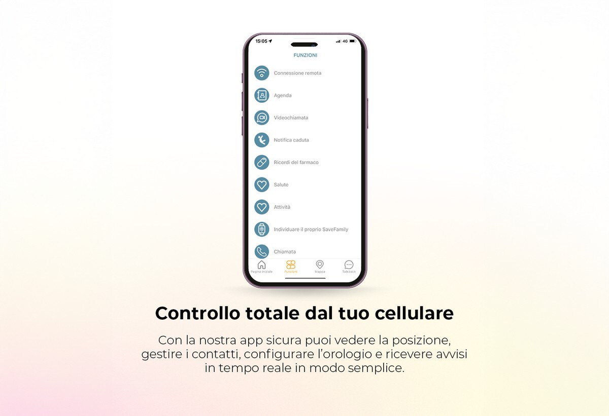Relógio para Crianças SaveWatch Plus 2 Savefamily - Aro Branco - Bracelete Tecido Black Night 8