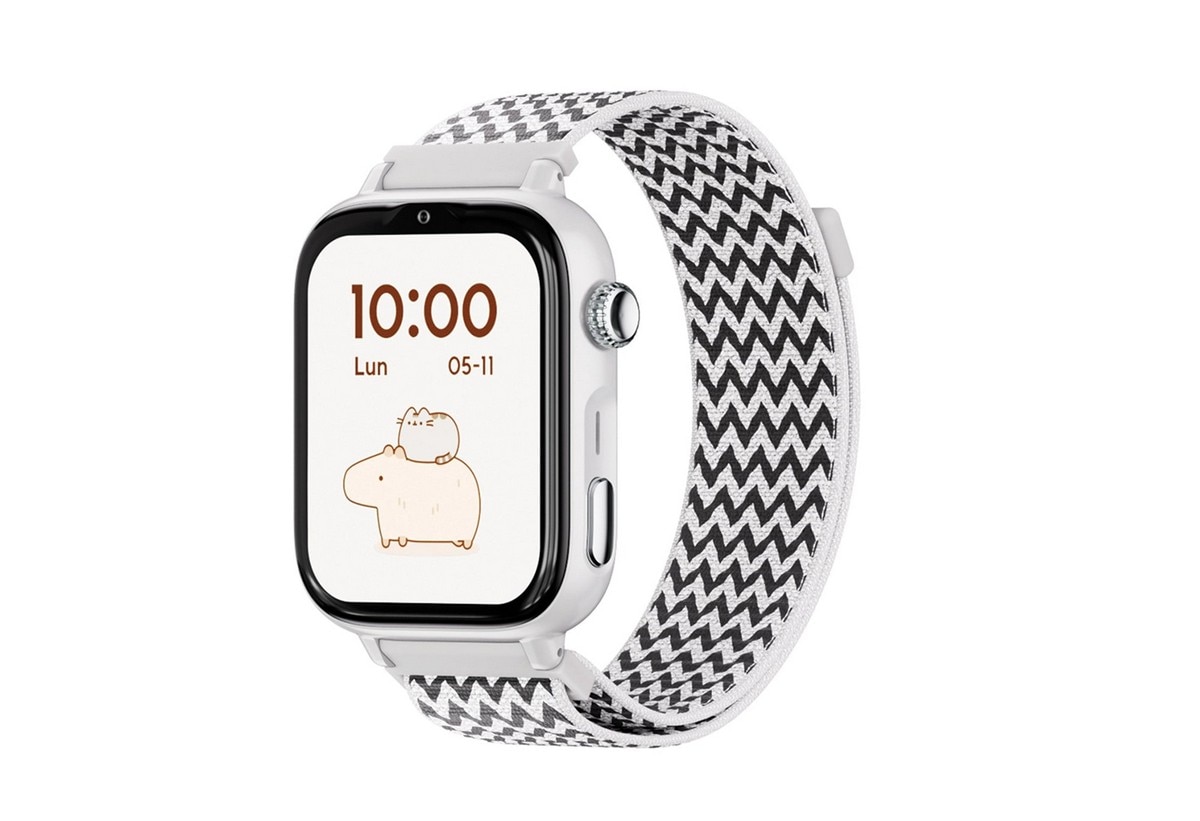 Imagem 0 de Relógio para Crianças SaveWatch Plus 2 Savefamily - Aro Branco - Bracelete Tecido Zig Zag