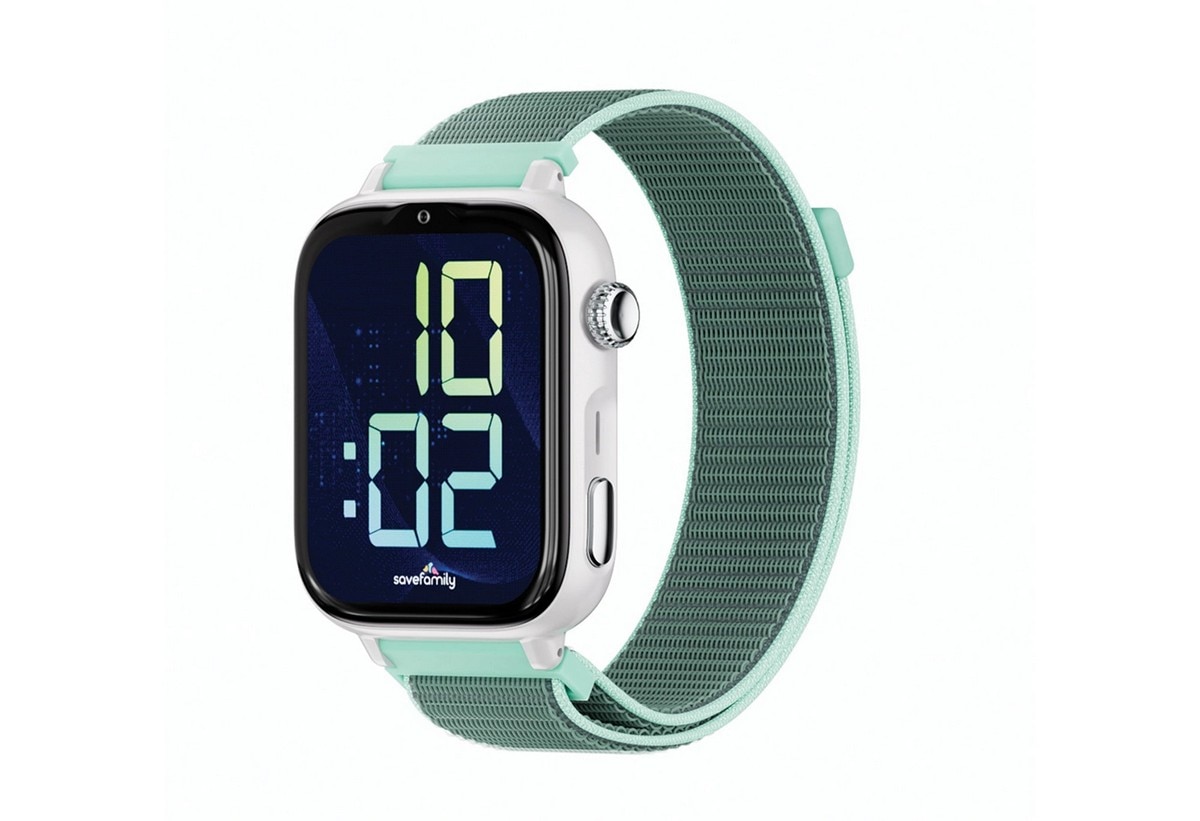 Imagem 0 de Relógio para Crianças SaveWatch Plus 2 Savefamily - Aro Branco - Bracelete Tecido Ocean