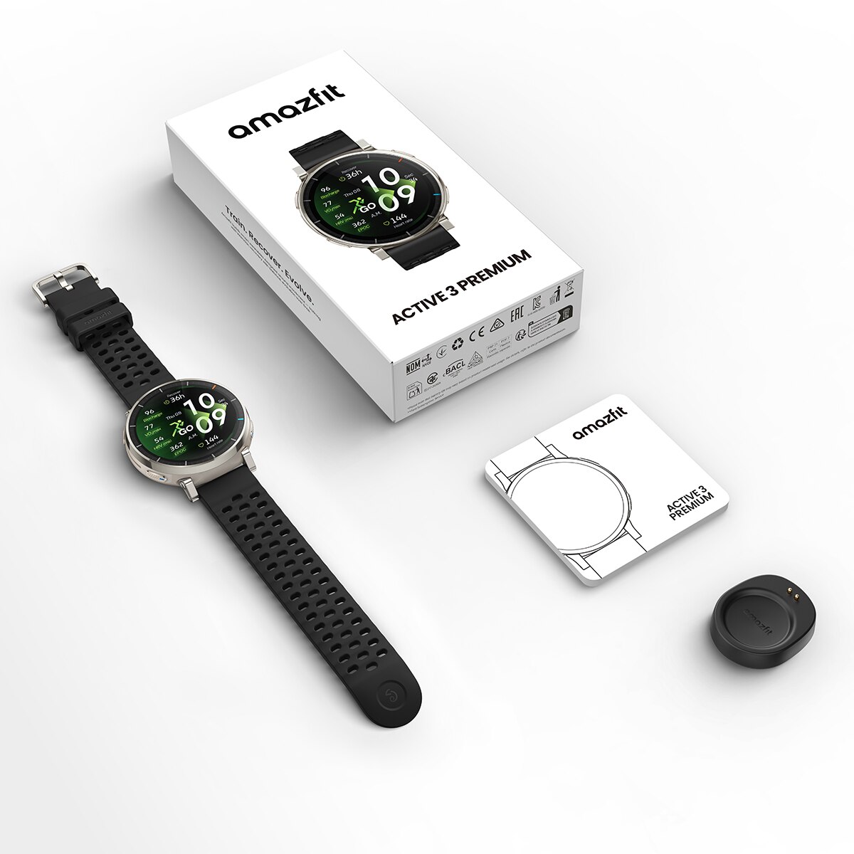 Smartwatch Amazfit Active 3 Premium - Prata Prata-5