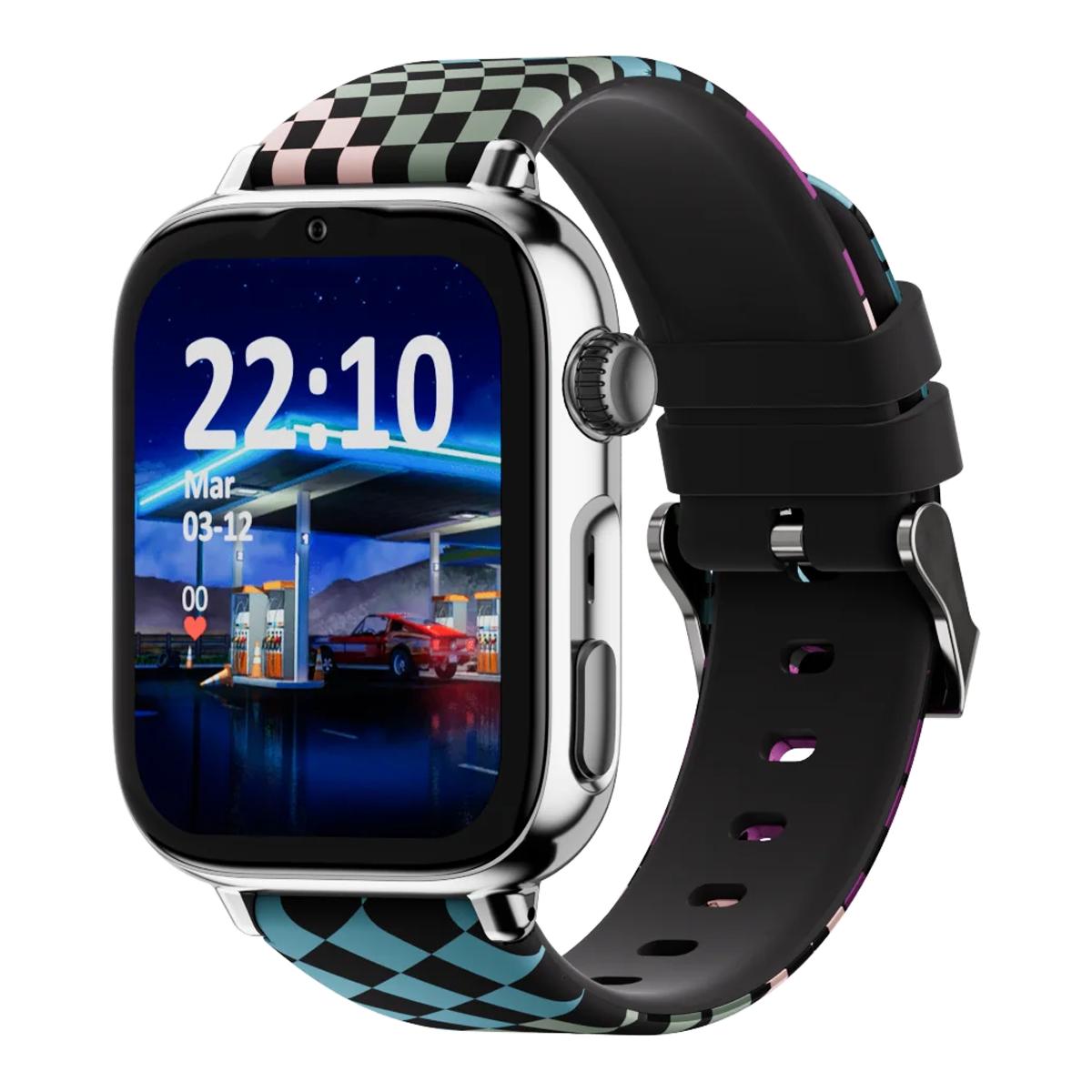 Imagem 0 de  Relógio para Crianças SaveWatch Plus 2 Savefamily - Aro Prateado - Bracelete Silicone Loop