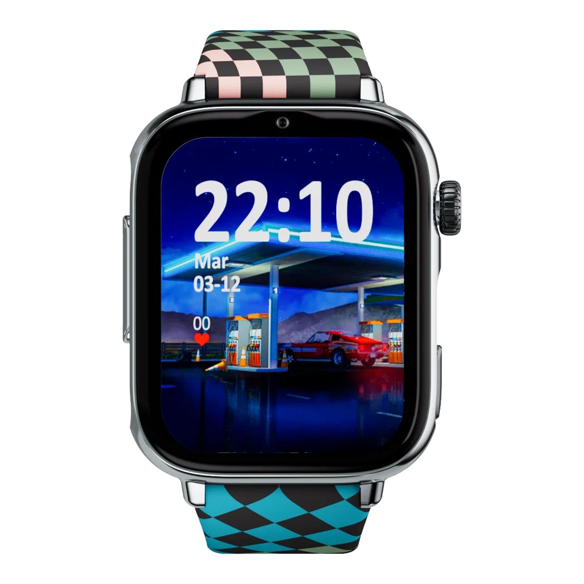 Relógio para Crianças SaveWatch Plus 2 Savefamily - Aro Prateado - Bracelete Silicone Loop Prateado-2