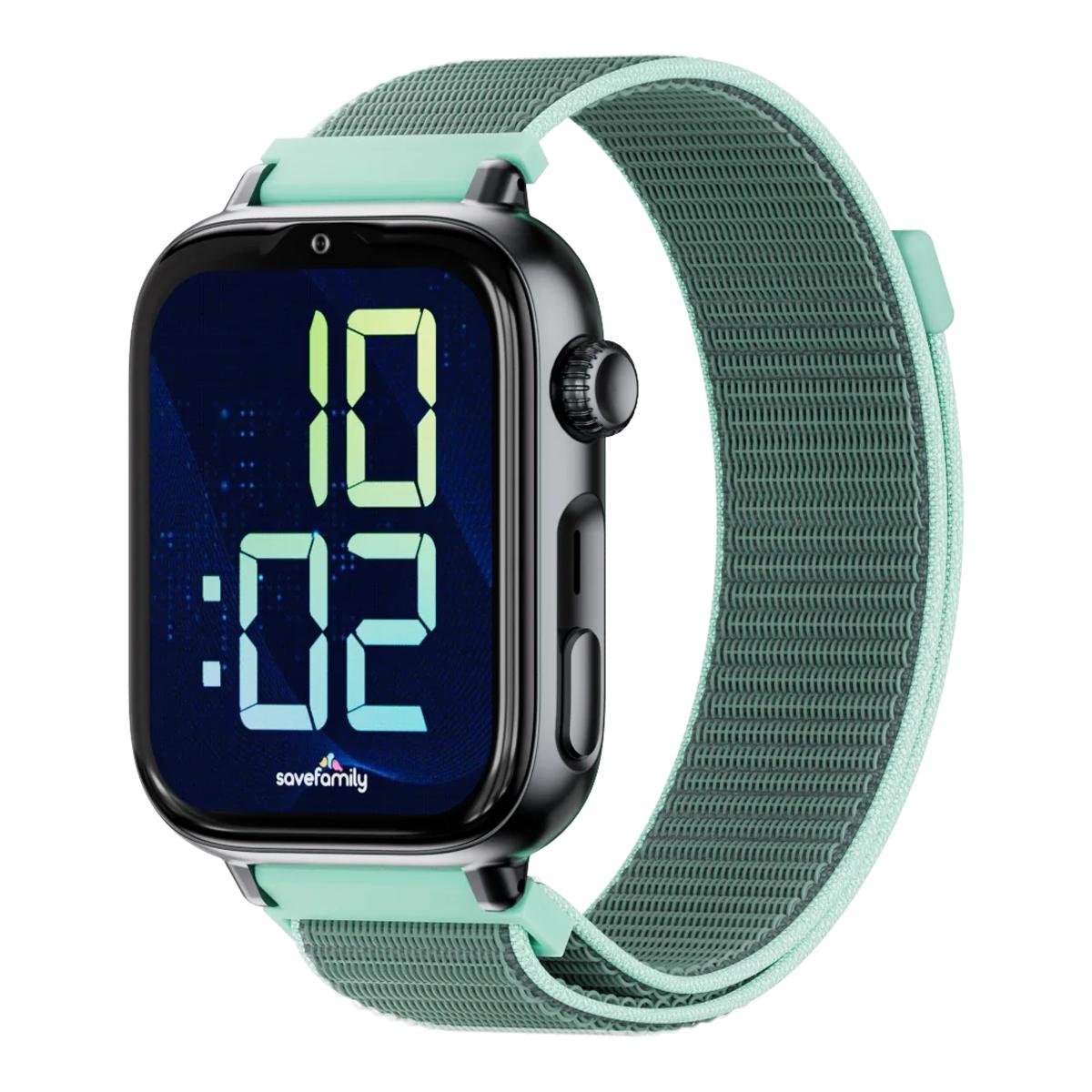 Imagem 0 de Relógio para Crianças SaveWatch Plus 2 Savefamily - Aro Preto - Bracelete Tecido Ocean