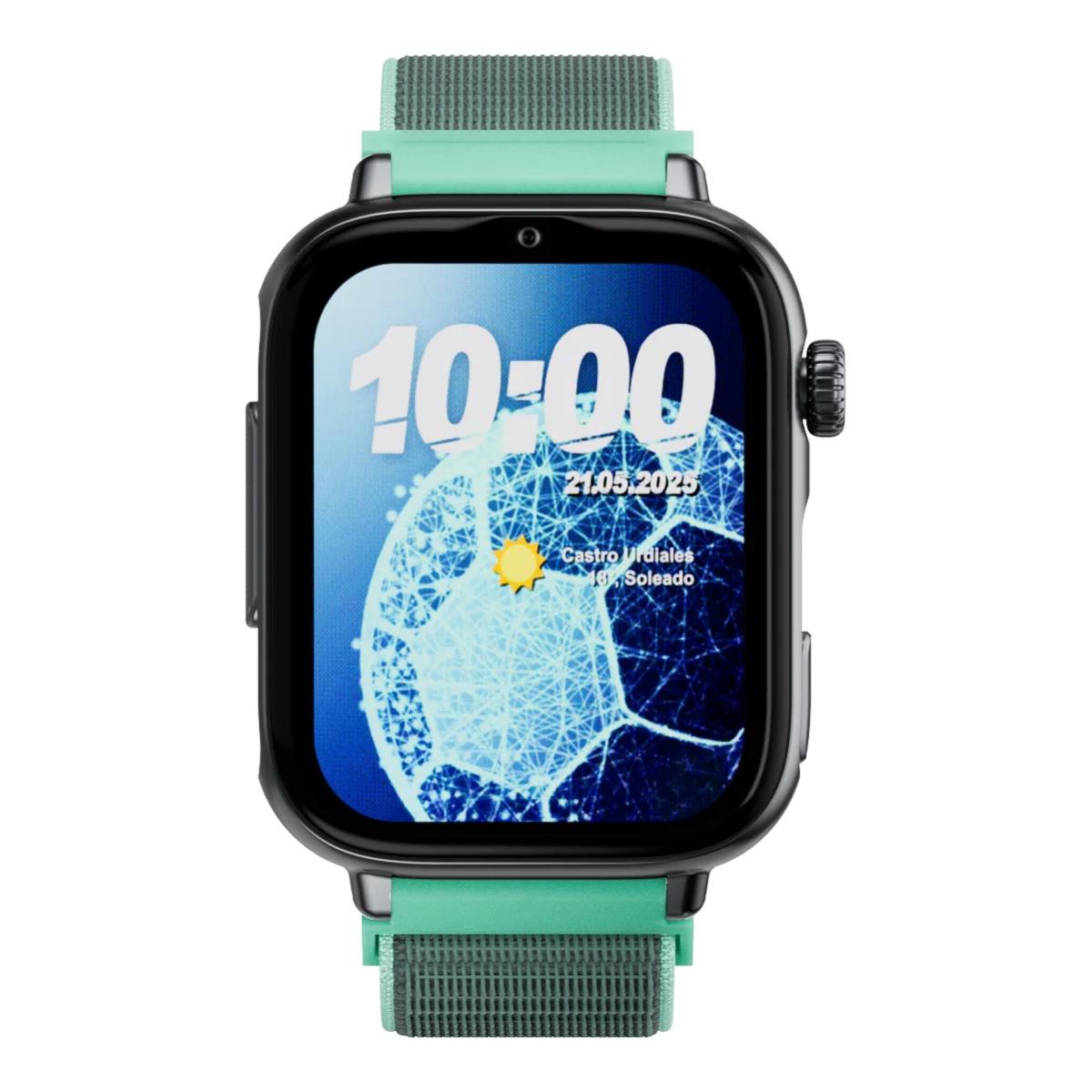 Relógio para Crianças SaveWatch Plus 2 Savefamily - Aro Preto - Bracelete Tecido Ocean Preto-2