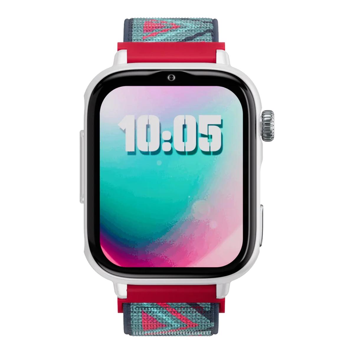 Relógio para Crianças SaveWatch Plus 2 Savefamily - Aro Branco - Bracelete Tecido Tribeca Branco-2