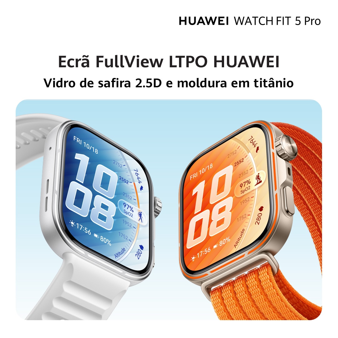 Smartwatch Huawei Watch Fit 5 Pro - Preto Preto-5