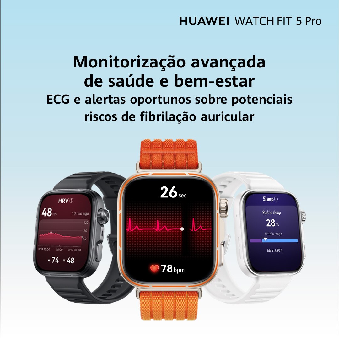 Smartwatch Huawei Watch Fit 5 Pro - Preto Preto-9