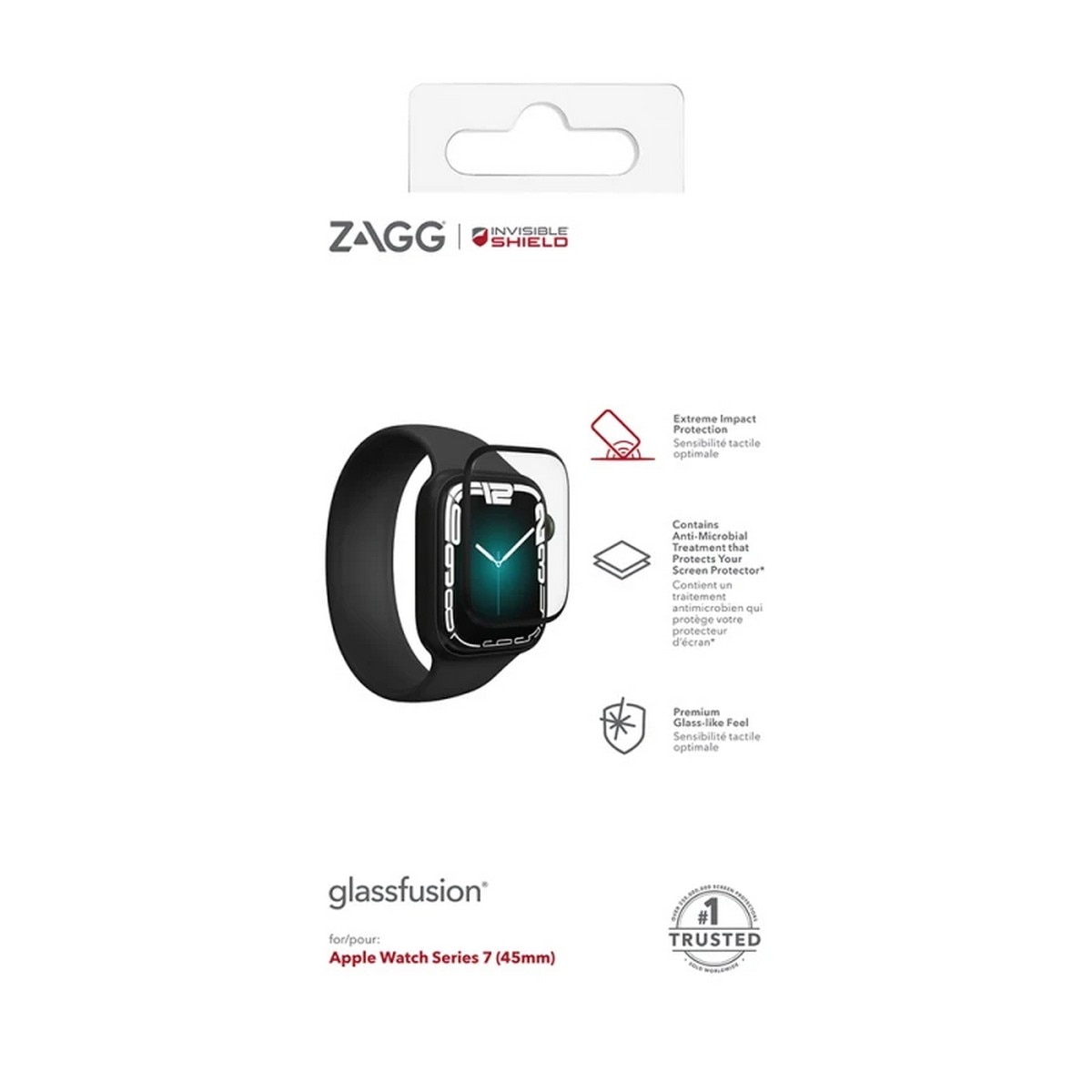 Película de Vidro Invisible Shield Fusion+ para Apple Watch Series 7 (45 mm) 3