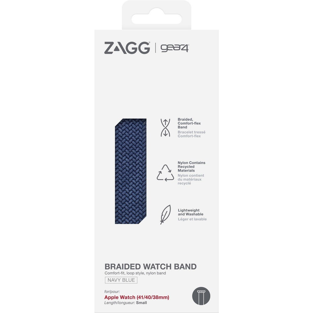 Bracelete Trançada para Apple Watch 41mm (Grande) - Navy Blue 3
