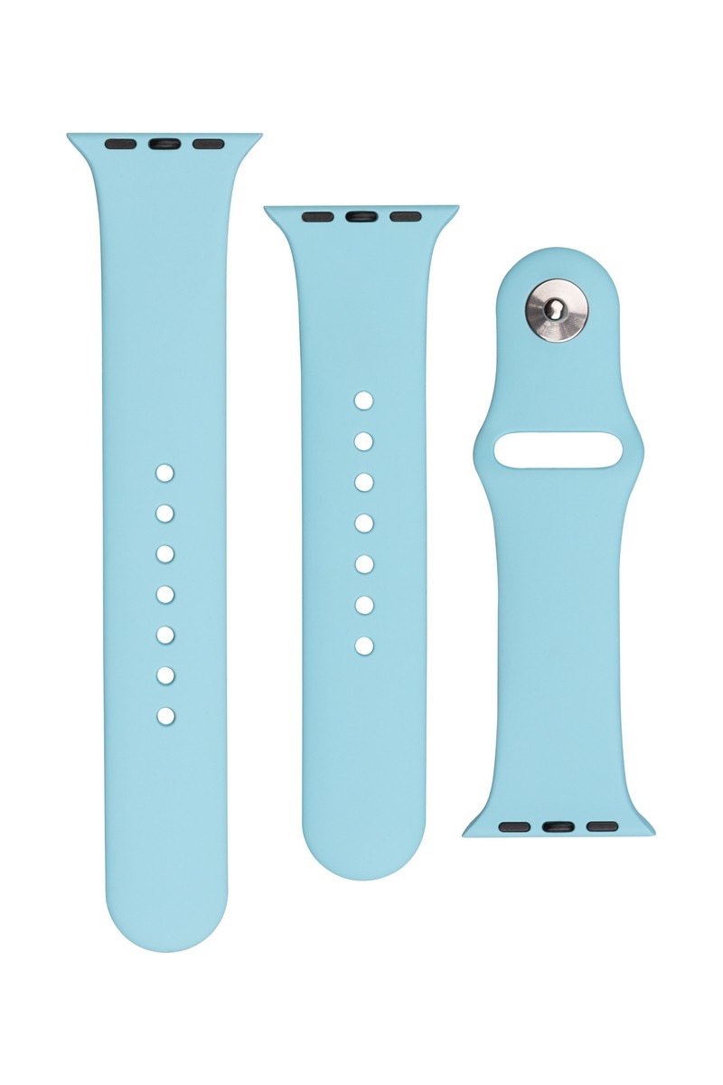 Bracelete de Silicone para Apple Watch 38/40/41 mm - Azul-Claro Turquesa-3