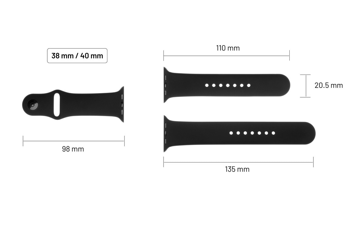 Bracelete de Silicone para Apple Watch 38/40/41 mm - Azul-Claro Turquesa-4