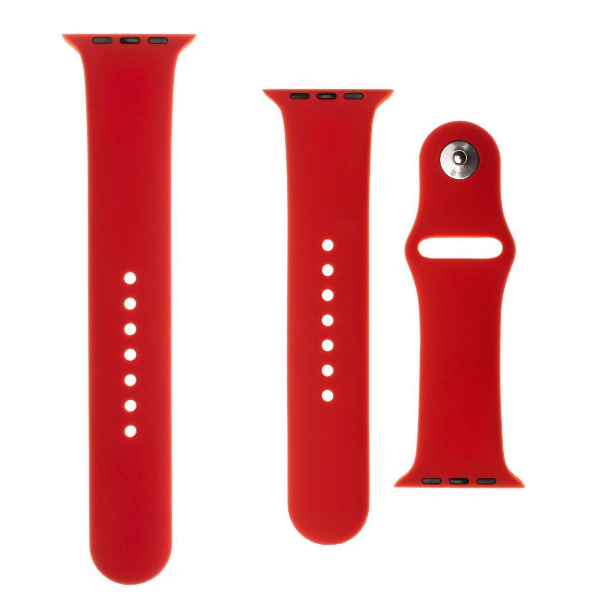 Bracelete de Silicone para Apple Watch 42/44/45 mm - Vermelho Vermelho-4