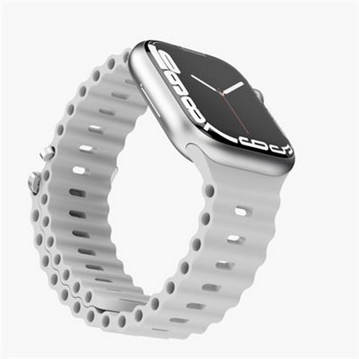 Bracelete Vonmaehlen 42-49 mm Silicone - Cinzento 2