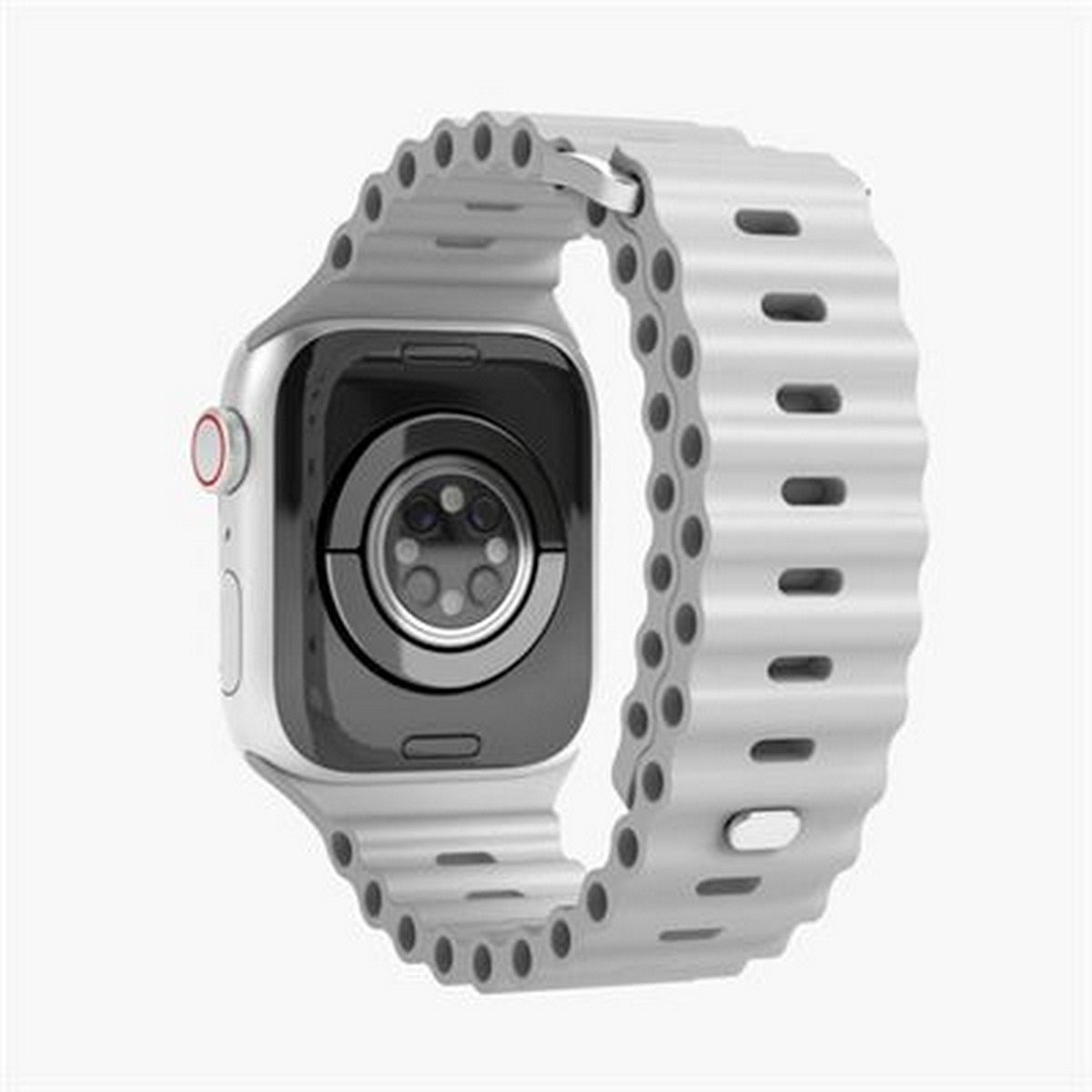 Bracelete Vonmaehlen 42-49 mm Silicone - Cinzento 4