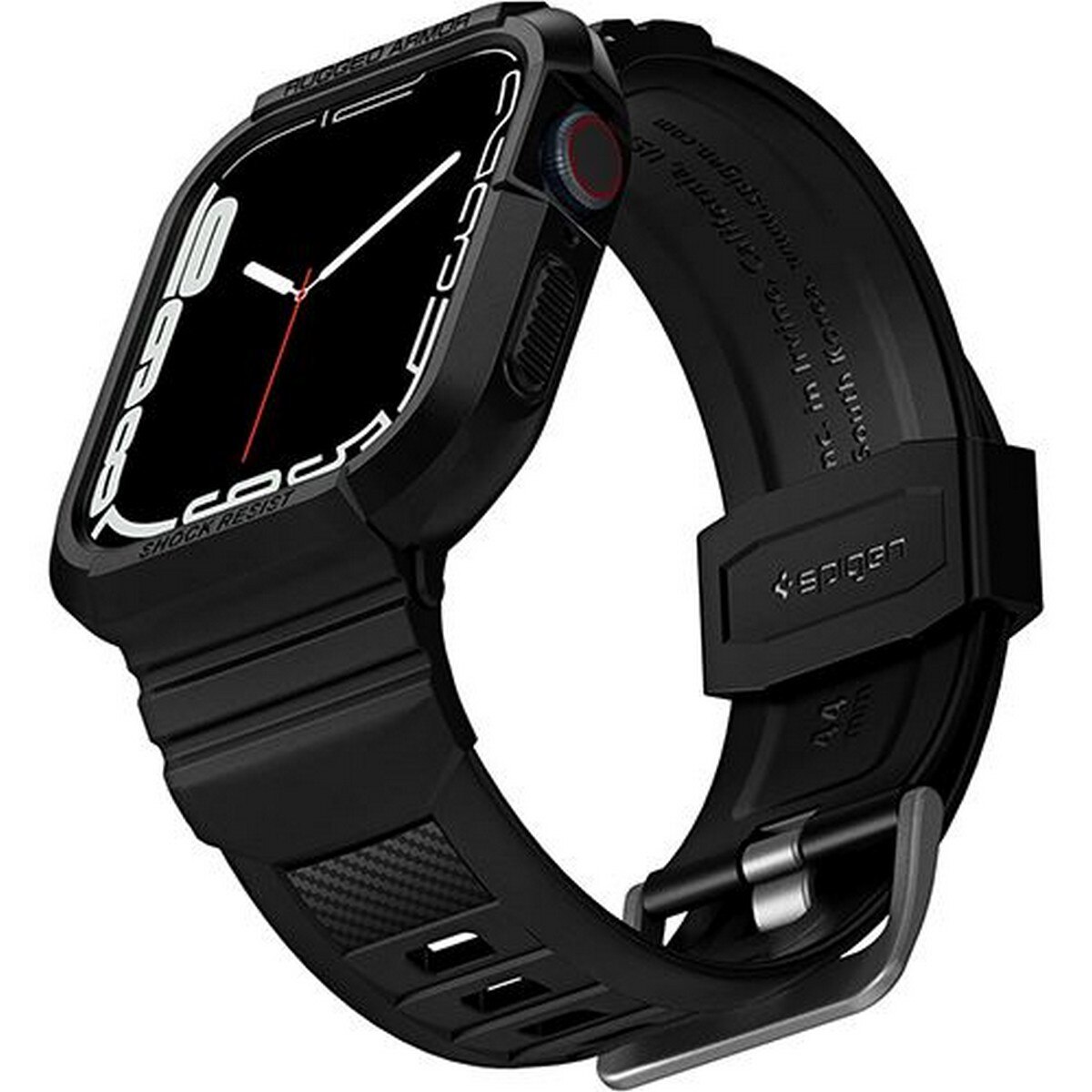 Bracelete + Capa de Proteção Spigen Rugged Armor para Apple Watch Series 7 / SE / 6 / 5 / 4 - Preto 2