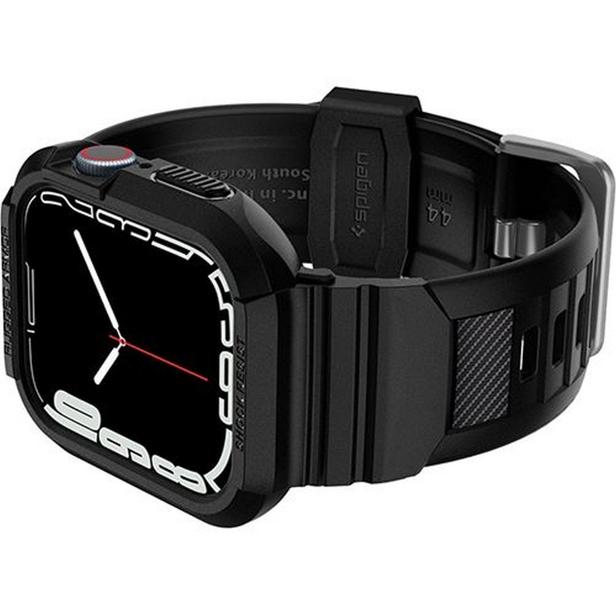 Bracelete + Capa de Proteção Spigen Rugged Armor para Apple Watch Series 7 / SE / 6 / 5 / 4 - Preto 6
