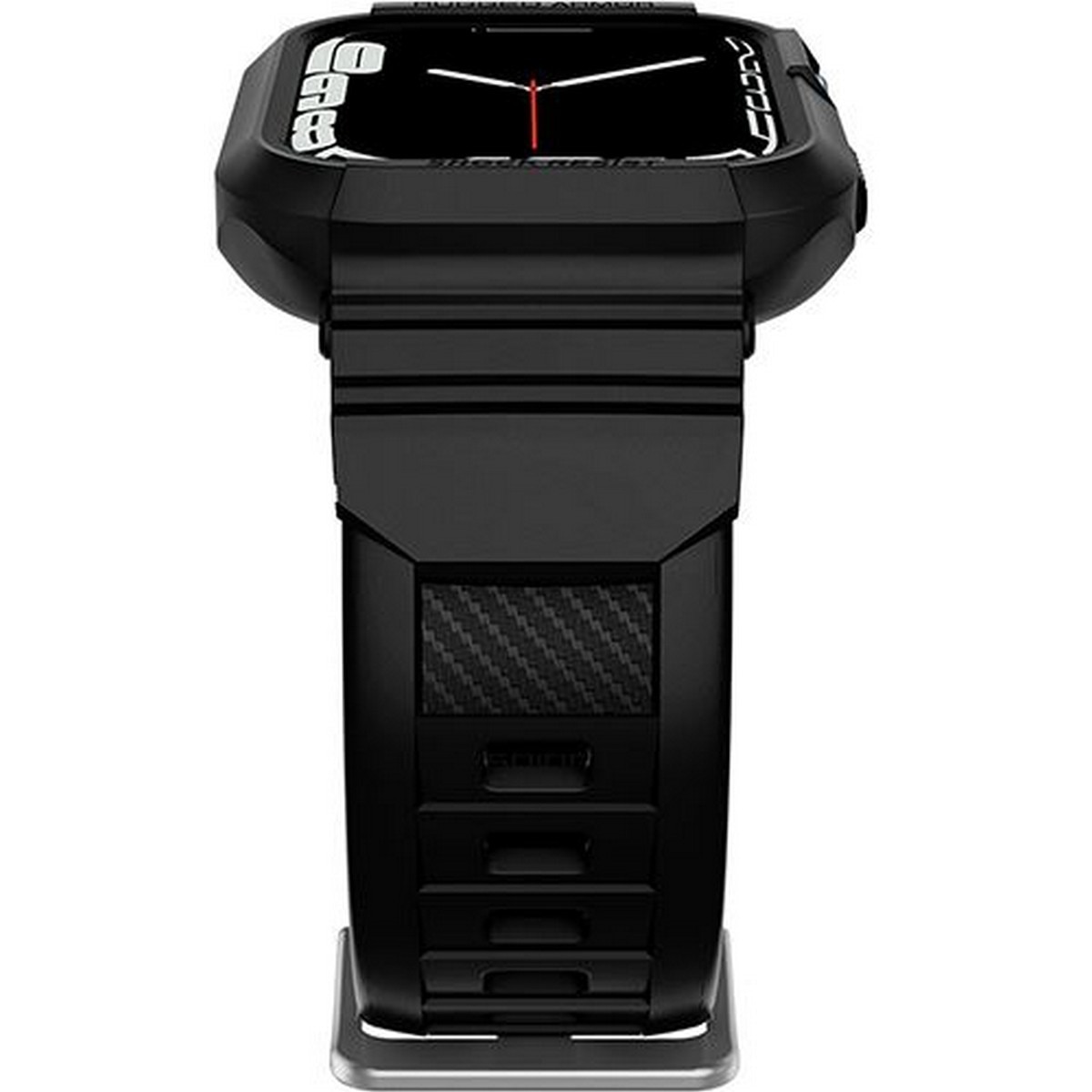 Bracelete + Capa de Proteção Spigen Rugged Armor para Apple Watch Series 7 / SE / 6 / 5 / 4 - Preto 8