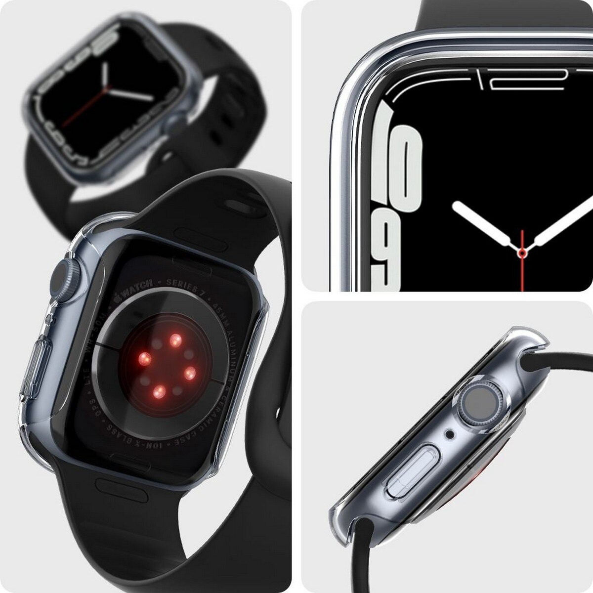 Capa de Proteção Spigen Thin Fit para Apple Watch 7 (45MM) Cristal - Transparente 7