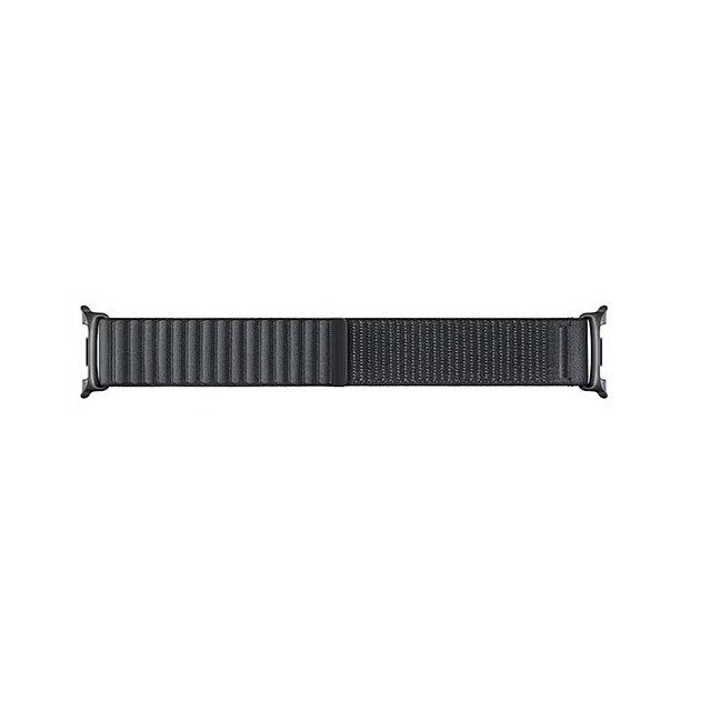 Bracelete de Tecido para Samsung Galaxy Watch8 (M/L) - Cinzento grafite Preto-2