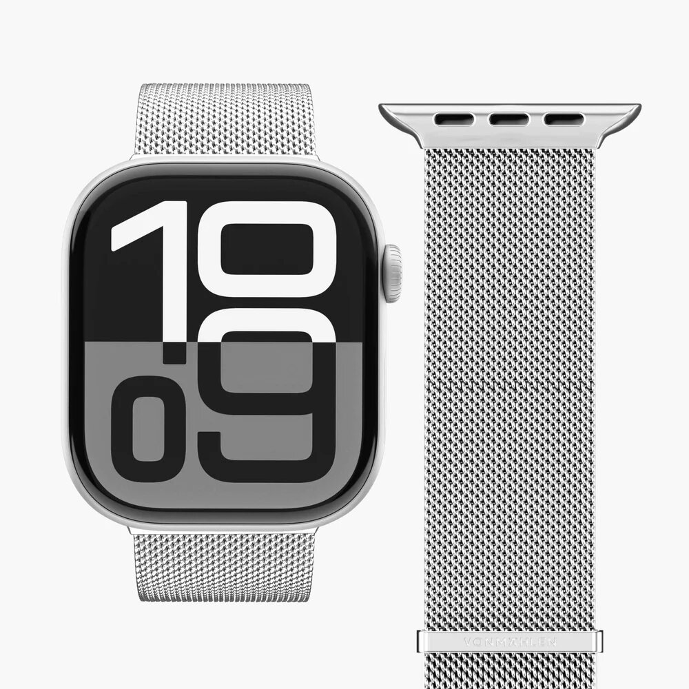 Imagem 0 de Bracelete Vonmaehlen Milanese Loop 2 para Apple Watch - Silver - 40-42mm