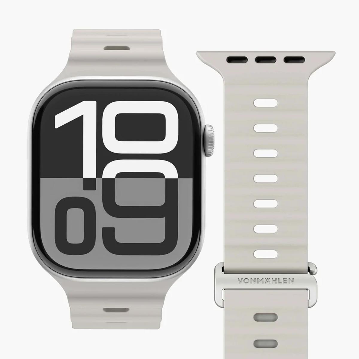Bracelete Wave Band 2 Vonmählen para Apple Watch Cream-2