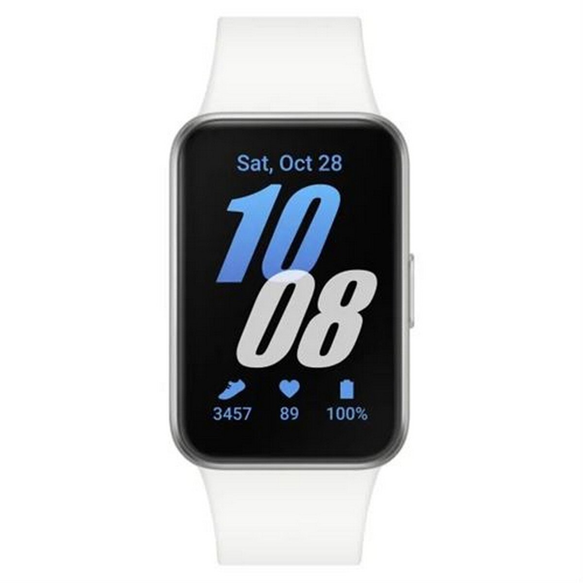 Pulseira de Atividade Samsung Galaxy Fit3 - Prata Branco-2