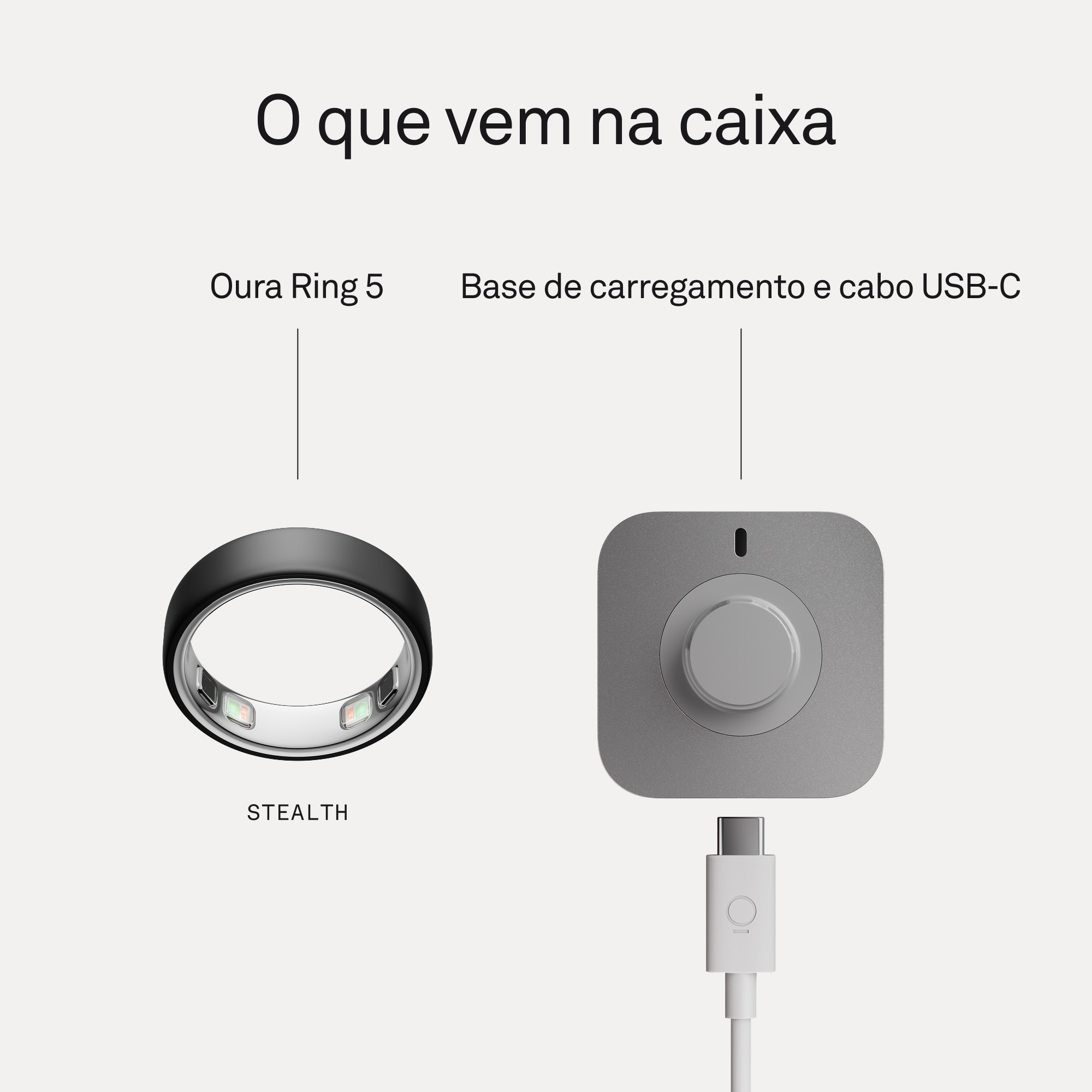 Anel Inteligente Oura Ring 5 - Stealth Preto mate-9