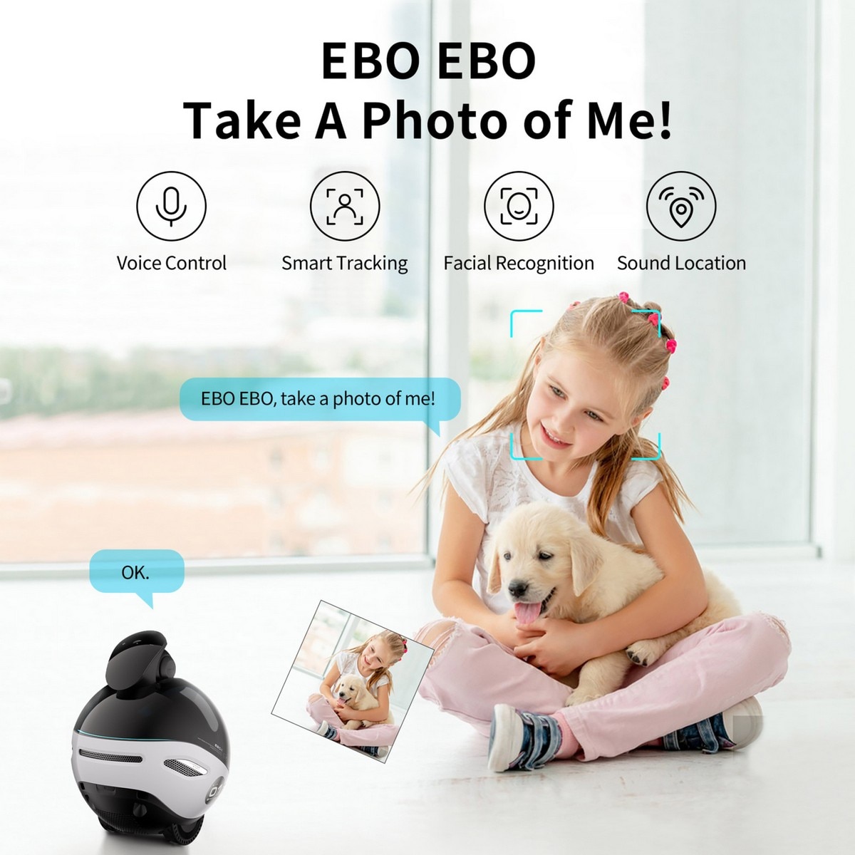 Robot de Companhia Enabot EBO X 64GB - Branco 7