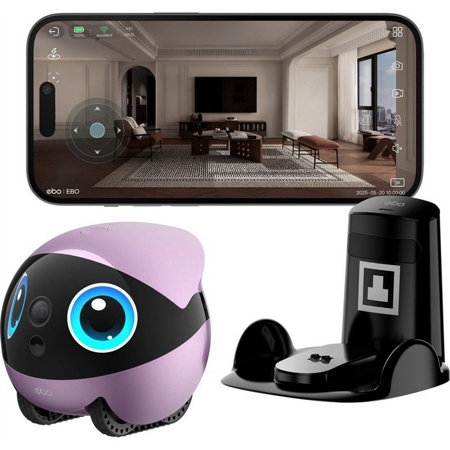 Imagem 0 de Robot de Companhia Enabot Inteligente Controlado por IA Ebo Air 2 Plus - Nebula Purple