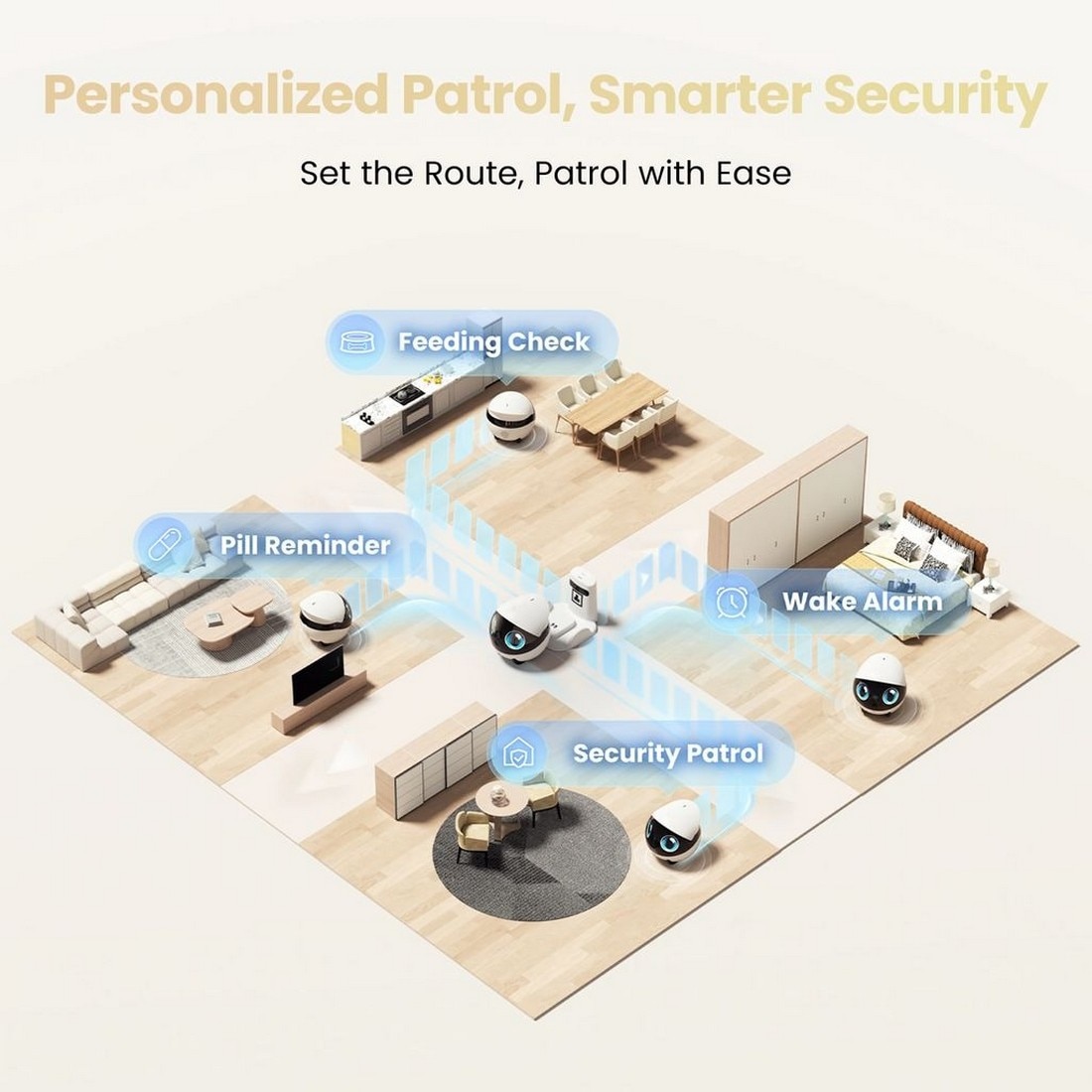 Robot de Companhia Enabot EBO Air 2S FamilyBot Branco-2