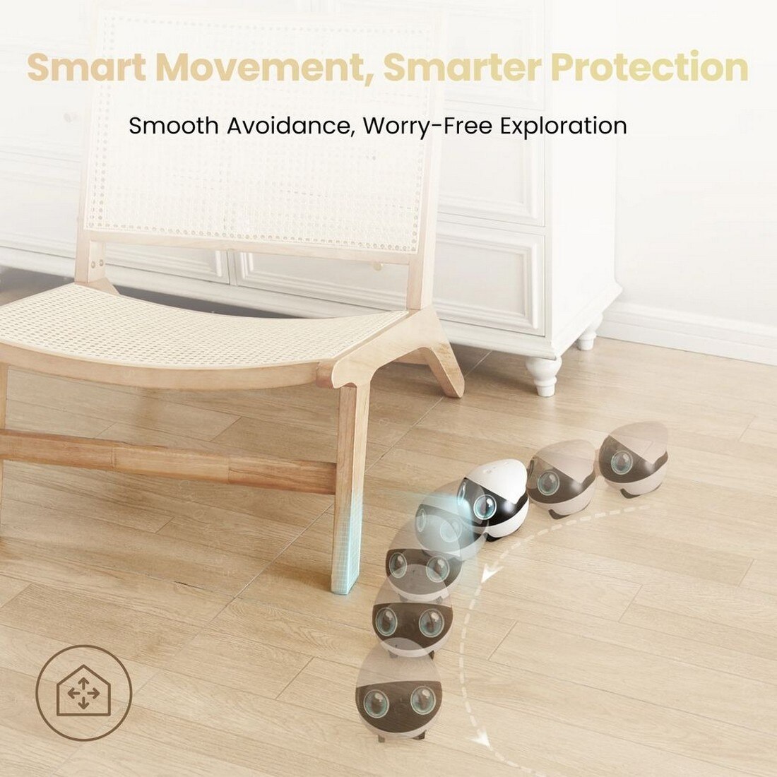 Robot de Companhia Enabot EBO Air 2S FamilyBot Branco-4