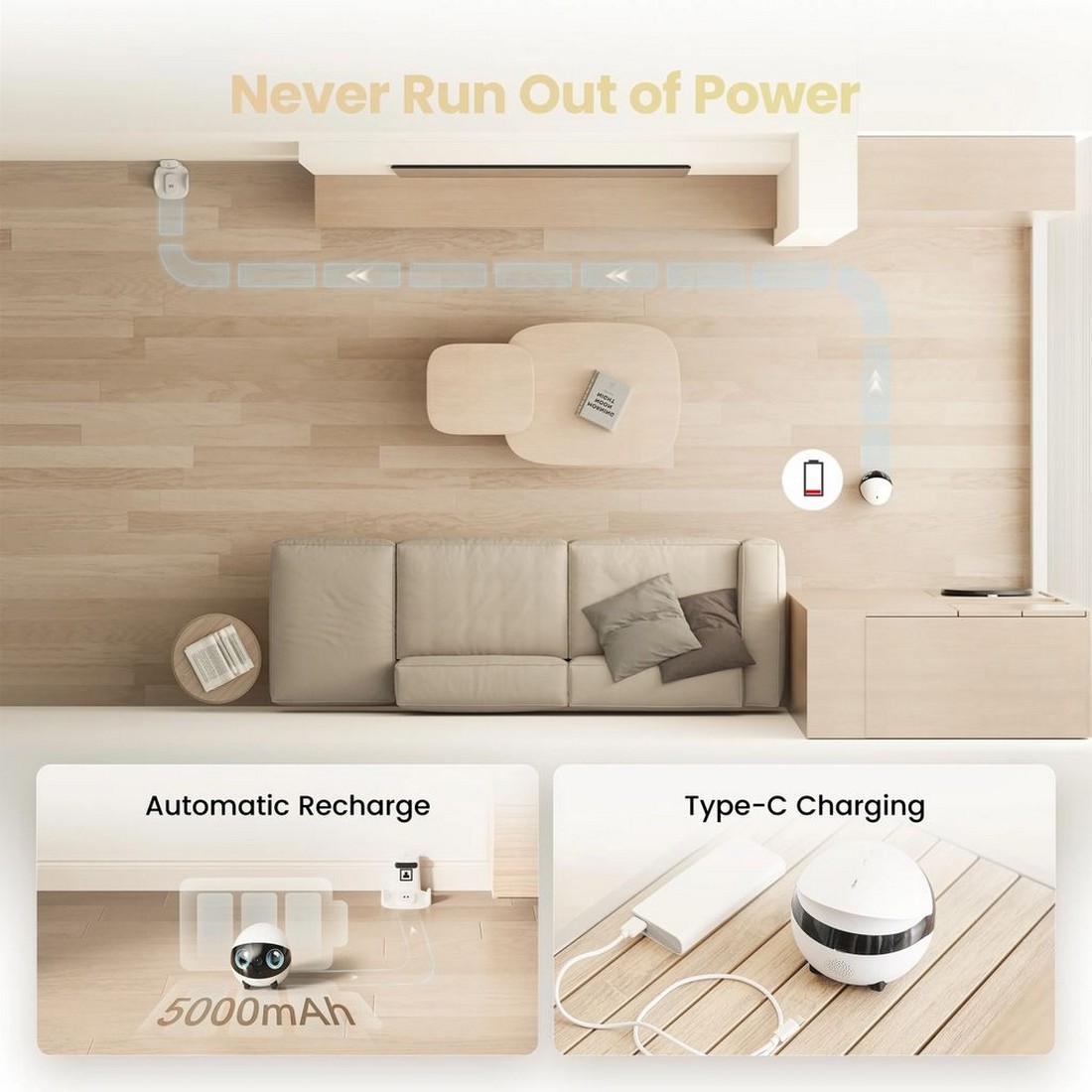 Robot de Companhia Enabot EBO Air 2S FamilyBot Branco-6