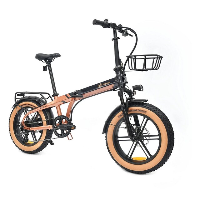 Imagem 0 de Bicicleta Elétrica Youin Dallas BK1650 Fat Dobrável 250w 60km Alumínio Suspensão 20