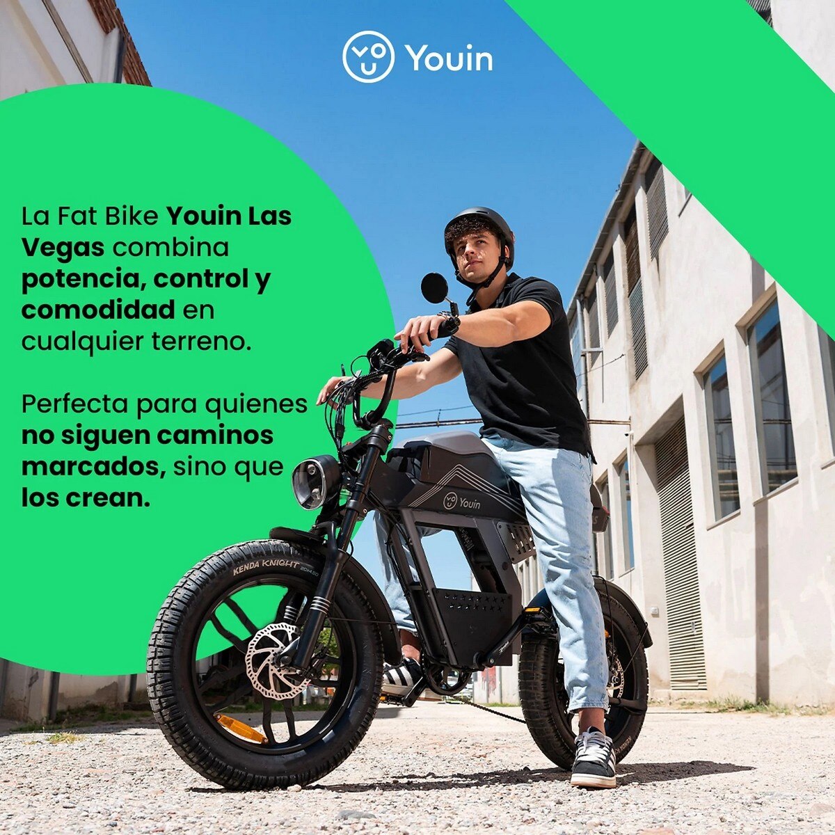 Bicicleta Elétrica Youin Las Vegas BK7100 Urban Style Fat 20 - Cinzento Cinzento-escuro-4