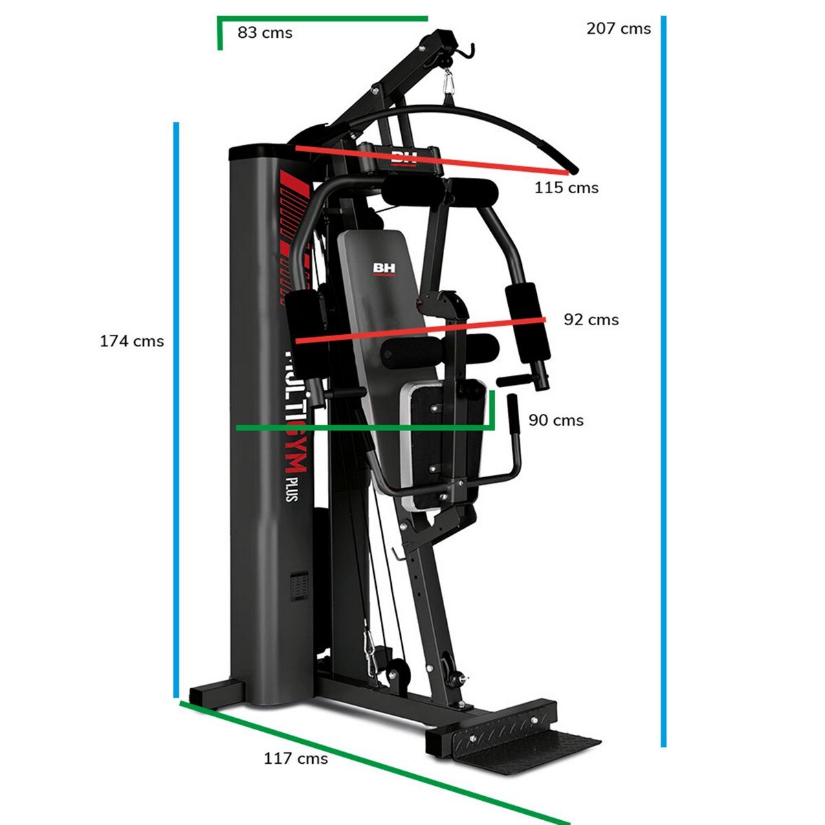 Máquina de Musculação Multygim Plus 2