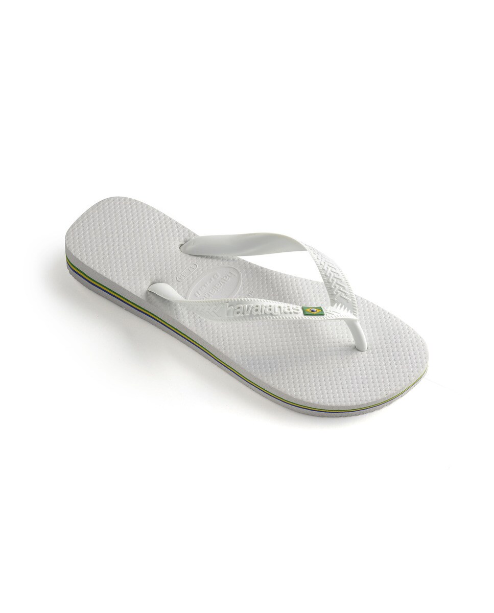 Chinelos unissexo Brasil Branco-2