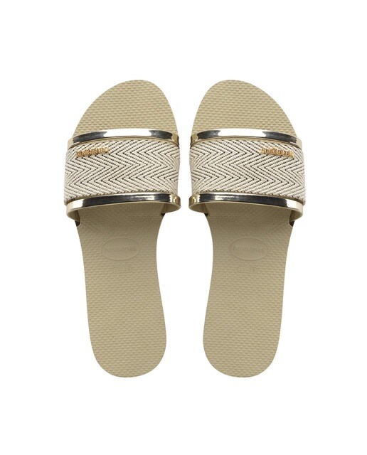 Chinelos de praia You Trancoso Premium Dourado-1