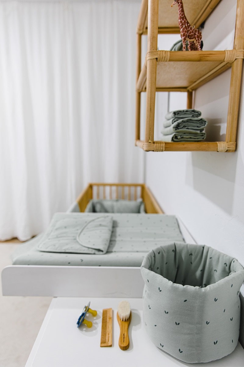 Cesta de Tecido Bebé Sleepy Verde-claro-2
