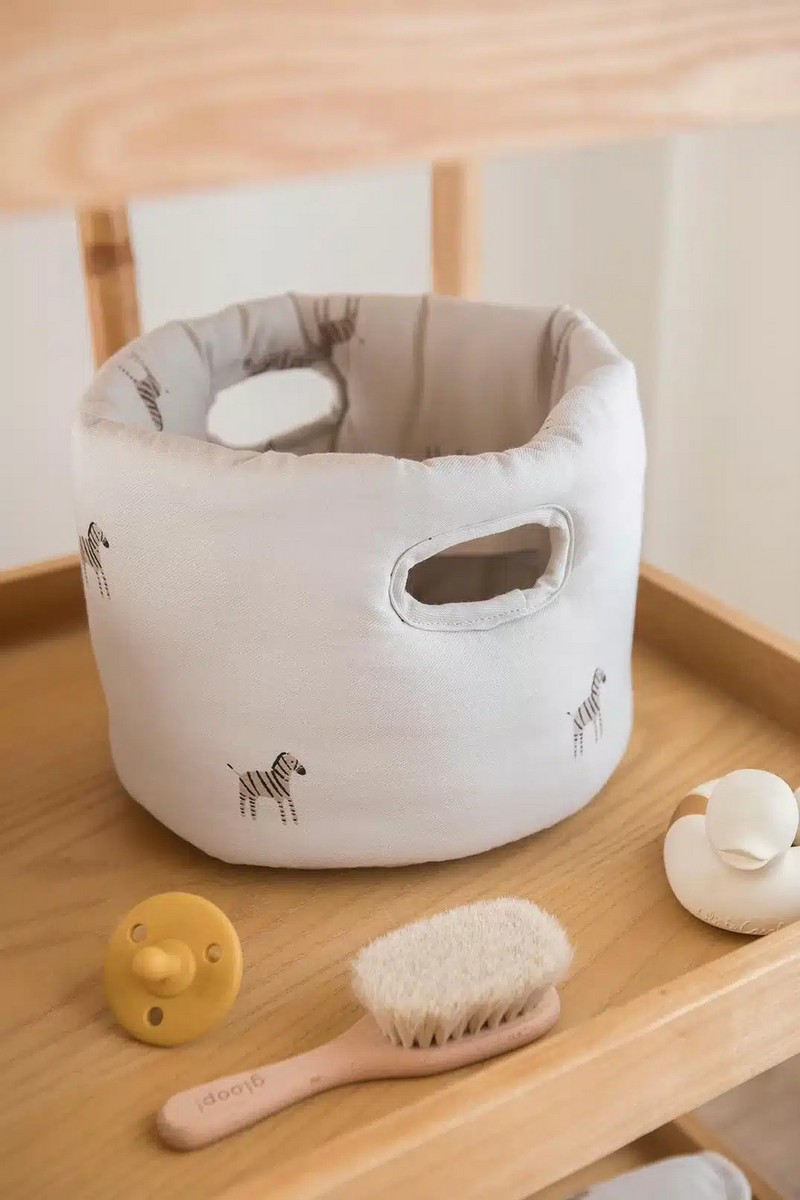 Cesta de Tecido Bebé Sleepy Bege-2