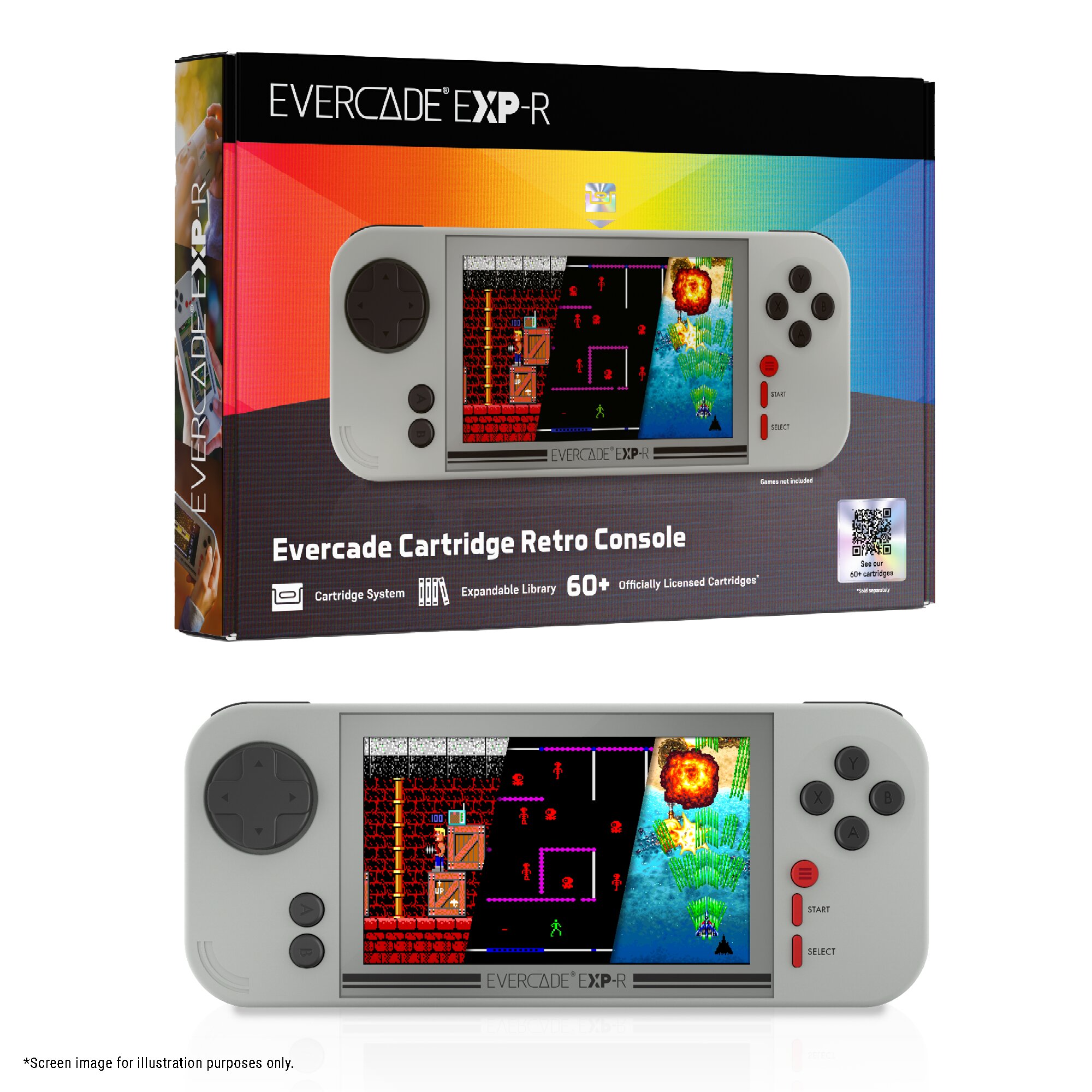 Consola Portátil Evercade EXP-R Solo Cinzento-2