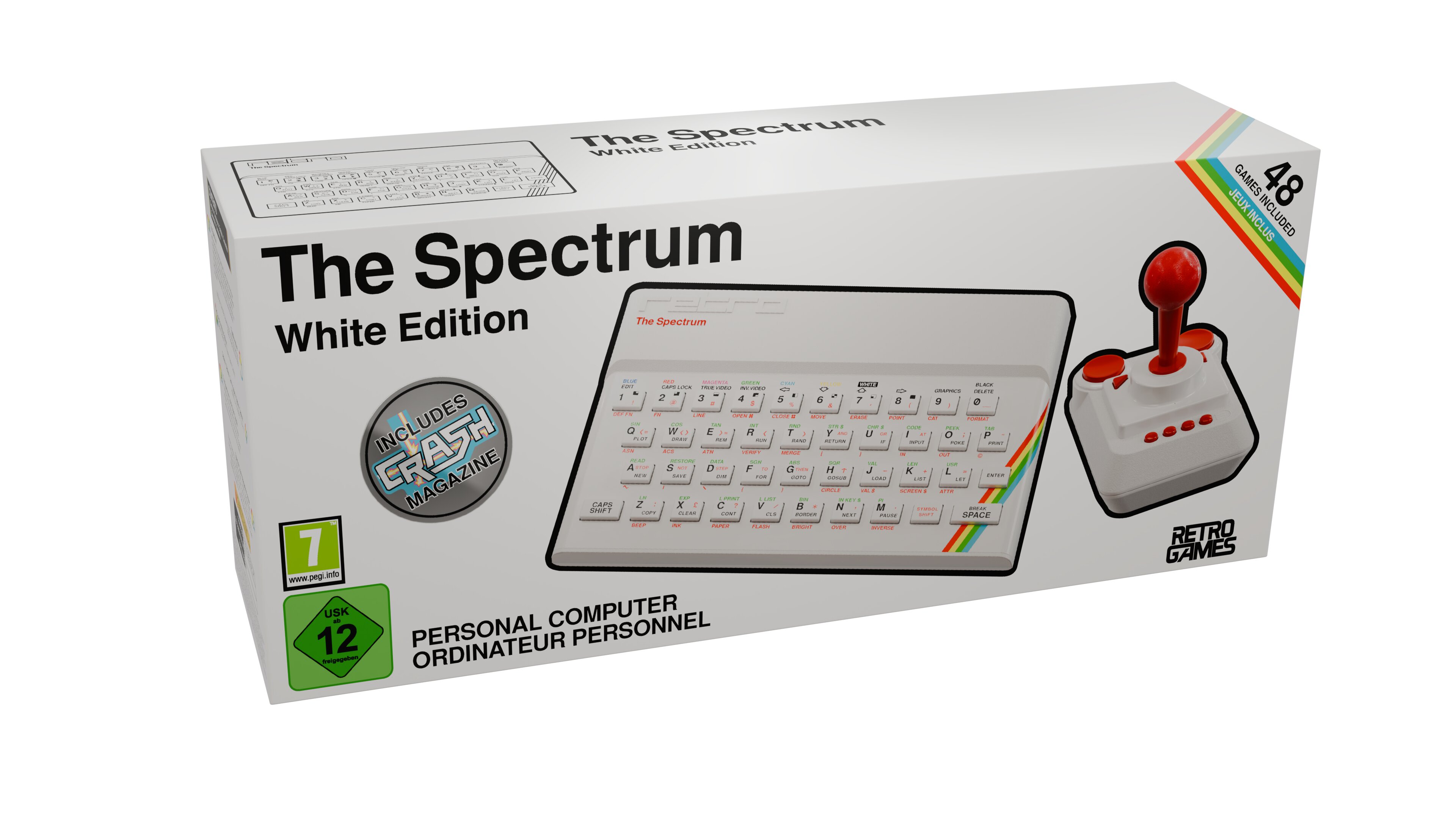 Imagem 0 de Consola - Koch Media The Spectrum White Edition, 48 jogos lendários, Experiência Retro, Branco